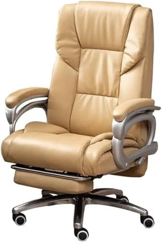 Vista 7 de Big and Tall Office Chair Leather Executive Heavy Duty Ergonomic Computer Desk Chair with Adjustable Lumbar Support Headrest and Footrest High Back