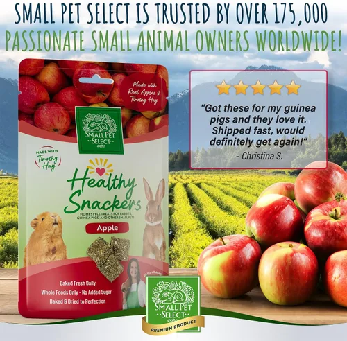 Vista 5 de Small Pet Select - Healthy Snackers - Manzana