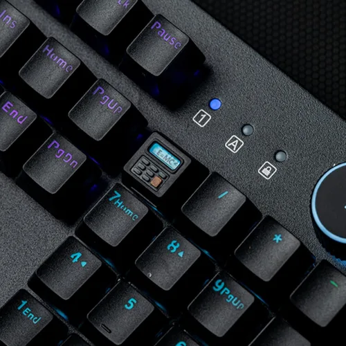Vista 5 de Linda tecla con diseño 3D ESC R4 personalizado para teclado mecánico, mini teclado retro para videojuegos (negro)