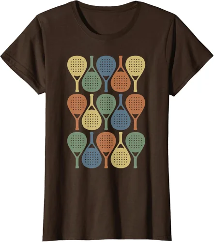 Vista 23 de Vintage Retro Padel Camiseta de Padel Sports Lover