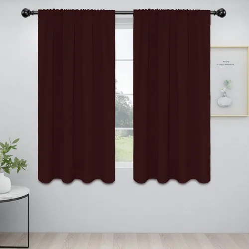 Vista 137 de Easy-Going - Cortinas opacas con bolsillo para varilla para dormitorio, cortinas de ventana para oscurecer la habitación para sala de estar