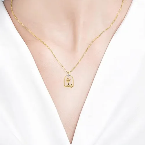 Vista 6 de Collar con colgante de urna de cremación Regalo de urna de joyería conmemorativa circular regalo para mujeres y hombres Plata esterlina No es una