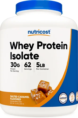 Vista 17 de Nutricost Polvo aislado de proteína de suero (masa de pastel, 2 libras)
