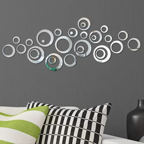 Vista 4 de Adhesivo de pared extraíble para decoración del hogar, sala de estar, dormitorio (estilo A, 48 piezas)