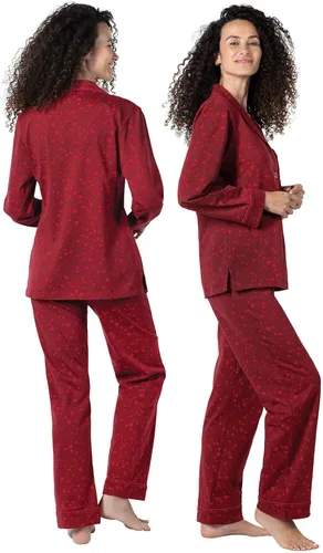 Vista 90 de PajamaGram Conjunto de pijama para mujer – Pijama para mujer, jersey novio, 100% algodón
