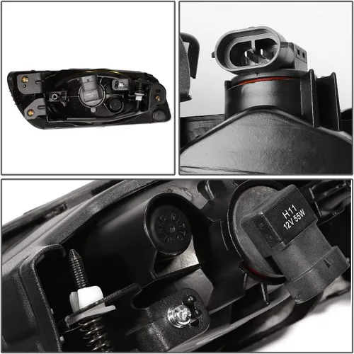 Vista 3 de Auto Dynasty - Conjunto de luces antiniebla para Honda Civic 2012 de 4 puertas Lámparas antiniebla para Honda Civic 2012 de 4 puertas, con Ámbar
