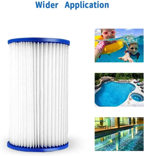 Vista 2 de Cartucho de filtro de piscina tipo A o C de repuesto para bomba de filtro Intex 1000/1500/530 GPH para piscinas sobre el suelo, filtro de jacuzzis