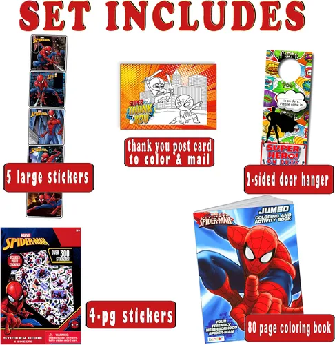 Vista 2 de Juego de calcomanías y actividades para colorear de Spiderman