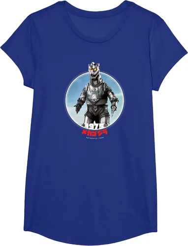 Vista 69 de Godzilla Mechagodzilla 1975 Icons of Toho T-Shirt Asphalt Grey