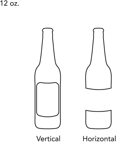 Vista 7 de 30 etiquetas imprimibles de Kraft para botellas de cerveza grandes, 4 x 3 pulgadas