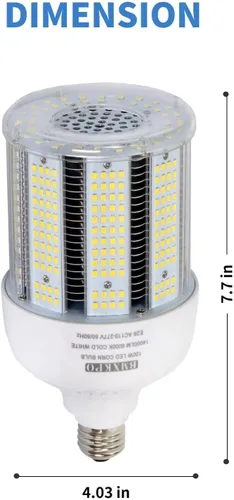 Vista 3 de BMXKPO - Bombilla LED de mazorca de maíz de 100 W, luz diurna de 5000 K, base E26/E39, paquete de 2 Reemplazo 400 vatios halogenuros metálicos HPS