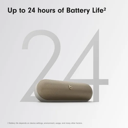 Vista 4 de Beats Pill - Altavoz Bluetooth portátil - Batería de hasta 24 horas de duración, resistente al agua, compatible con Bluetooth, Apple y Android