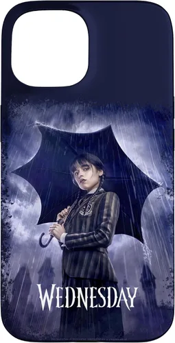 Vista 6 de Funda para iPhone 16 Wednesday con paraguas Nevermore Academy Photo Portrait