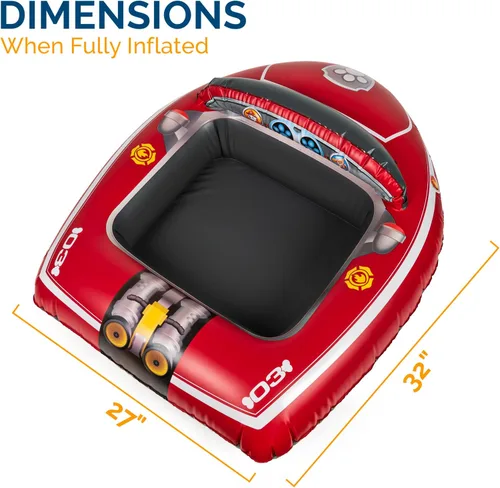 Vista 3 de Swimways Nickelodeon Paw Patrol Marshall - Vehículo acuático inflable para niños a partir de 3 años