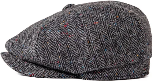 Vista 2 de BoTVELA - 8 piezas de mezcla de lana para hombre, diseño de espiga, en 5 colores clásicos