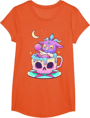 Vista 76 de Kawaii Pastel Goth Cute espeluznante Pentáculo Baphomet - Camiseta de cabra, Negro