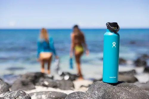 Vista 4 de Hydro Flask - Botella de agua reutilizable de acero inoxidable, aislada al vacío, apta para lavavajillas, sin BPA, no tóxica