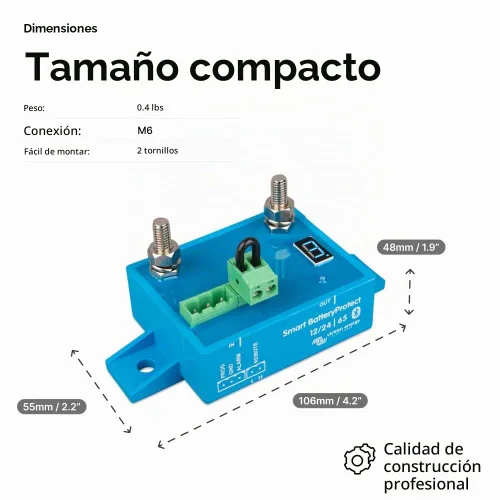 Vista 5 de Victron Energy Smart BatteryProtect 12/24-Volt 65 amp (Bluetooth)