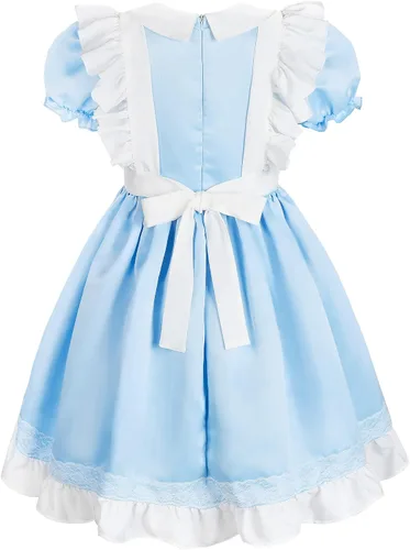 Vista 3 de ReliBeauty Princess Deluxe - Vestido de Halloween brillante con lazo delantal