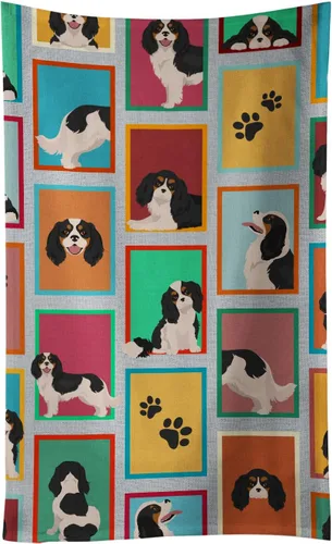 Vista 46 de Caroline's Treasures MLM1160KTWL - Lots of Red Siberian Husky - Toalla de cocina para invitados, toalla de baño decorativa para cara, té, paño