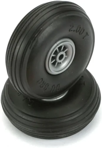 Vista 2 de Du-Bro 175T Rueda de superficie pisada de 1-3/4" de diámetro (paquete de 2)