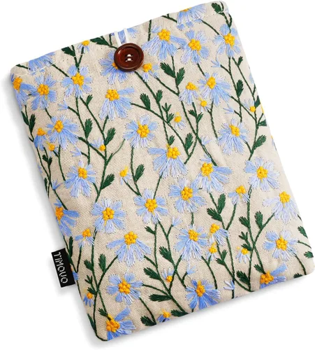Vista 10 de TiMOVO - Funda para lector electrónico de 6 a 7 pulgadas, color verde y flor Funda protectora para lectores electrónicos Paperwhite/Colorsoft