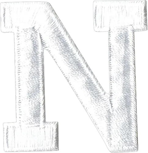Vista 10 de Letras y números blancos de 1-7/8", parche para planchar, bordado (letra M)
