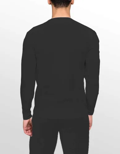 Vista 2 de Place and Street - Conjunto de ropa interior térmica de algodón para hombre, camisa y pantalones largos interiores