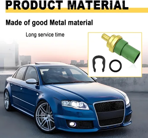 Vista 7 de Sensor de temperatura del refrigerante del motor, compatible con VW Paassat 2.5, TDI 1998-2000, compatible con A3 1.6 1996-2003, S4 4.2 V8