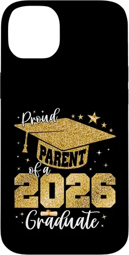Vista 15 de Proud Parent of a Class of 2026 Graduate Senior Graduation Case for iPhone 16