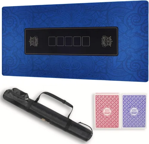 Vista 9 de GUTSHOT Alfombrilla de Póquer Plegable de Calidad de Casino Paño de Mesa de Póquer Resistente al Agua, Multi-Spandex Suave Juego Impermeable
