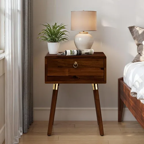 Vista 27 de Bme Dinkee - Marco de cama de plataforma Queen de madera de 15 pulgadas, marco de cama de madera maciza, estilo moderno y minimalista, soporte de 12