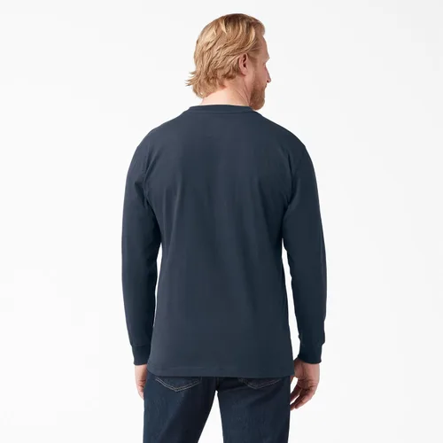 Vista 3 de Dickies Heavyweight camisa de manga larga de cuello redondo Big & Tall para hombre