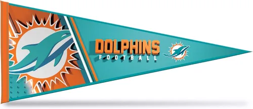Vista 29 de Rico Industries NFL Football Primary 12" x 30" Felt Wall Décor Pennant - Great for Home/Bed Room/Man Cave Décor