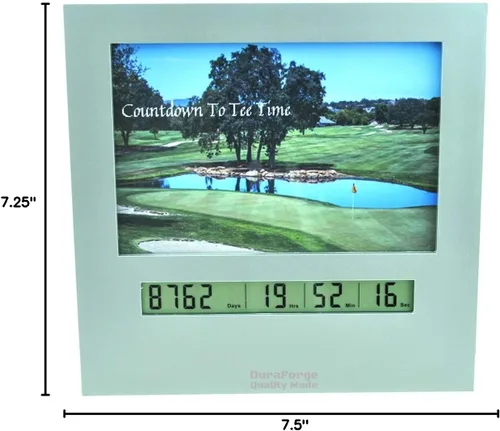 Vista 8 de Reloj de cuenta regresiva de jubilación 2020 con pantalla digital grande, temporizador de día son divertidos artilugios de golf y regalos