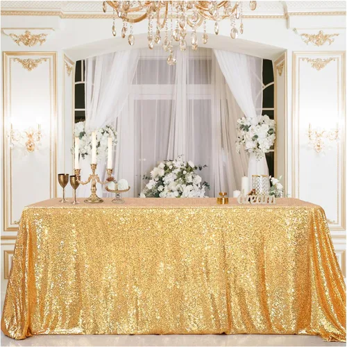 Vista 69 de B-COOL Mantel de lentejuelas con brillo para mesas, color azul bebé, mantel de lentejuelas para decoración de mesas, para bodas, Navidad