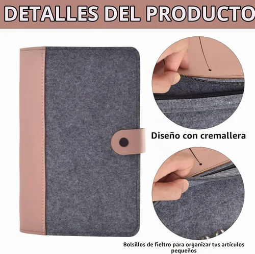 Vista 4 de Estuche circular de agujas de tejer de 10 x 7 pulgadas para guardar agujas de tejer (no incluye accesorios)