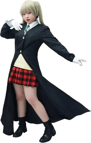 Vista 2 de DAZCOS Disfraz de anime para mujer, talla estadounidense, con guantes