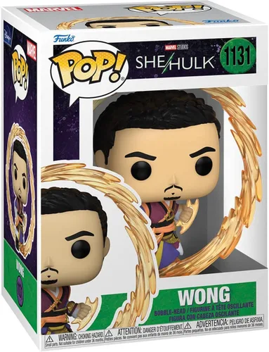 Vista 3 de POP Marvel: [She Hulk] Attorney at Law - Figura de vinilo de Wong Funko (con funda protectora de caja compatible), multicolor, 3.75 pulgadas