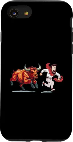 Vista 17 de Funda para iPhone 15 Pro Saint Fermin Bulls Running