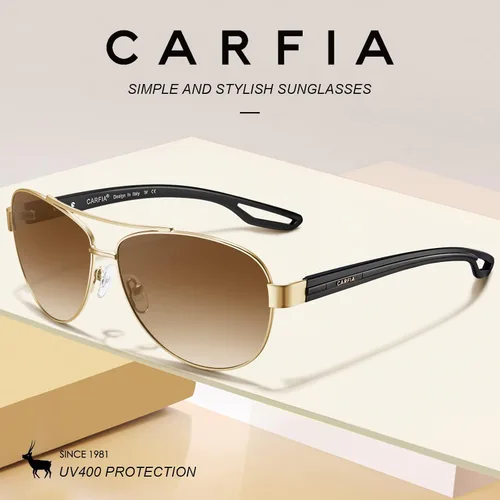 Vista 4 de Carfia Aviator Sunglasses for Women Polarized UV Protection Classic Driving Sun Glasses Outdoor Ladies Sunnies Metal Frame