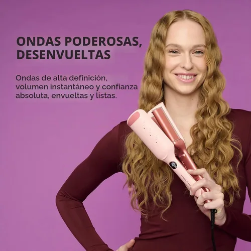 Vista 6 de Wavytalk Plancha de pelo Steam Sesh, crimpadora de cabello wavytalk Power Wave