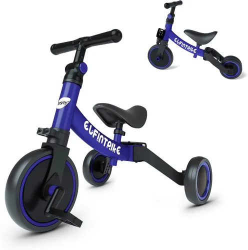 Vista 10 de besrey Bicicleta 5 en 1 para niños de 1 año a 4 años, triciclo para niños pequeños, triciclo para niños, juguetes para niños y niñas, entrenamiento