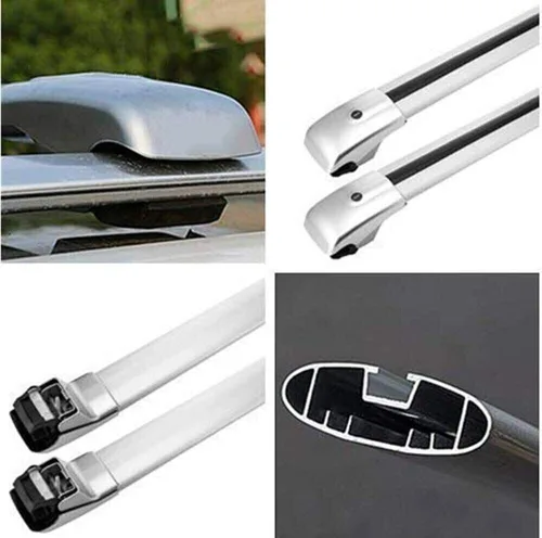 Vista 3 de 2 barras transversales con cerradura para Nissan X-Trail Rogue 2014-2021
