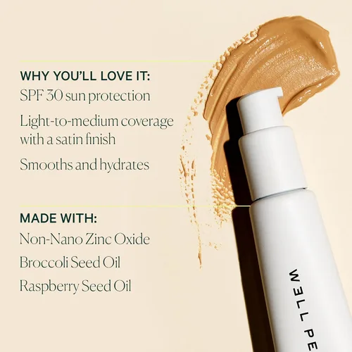 Vista 4 de Well People Bio Tint SPF 30 Hidratante tintado, hidratante perfeccionador de la piel, suaviza las imperfecciones e hidrata la piel, vegano y libre