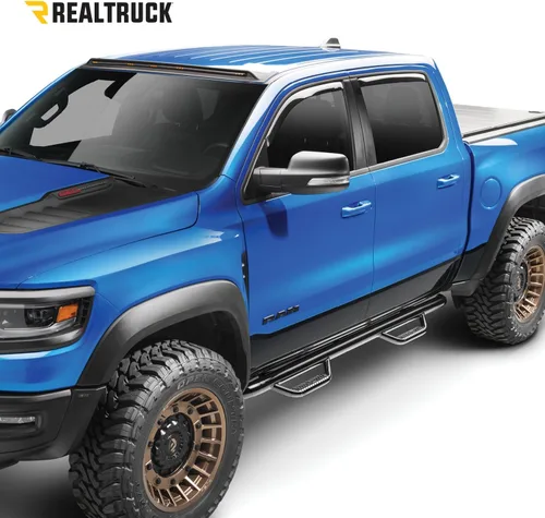 Vista 2 de N-Fab Nerf Steps Negro texturizado, de rueda a rueda C11100CC-TX Se adapta a Chevrolet/GMC 2500 / 3500 Crew Cab 2011-2014, cama estándar
