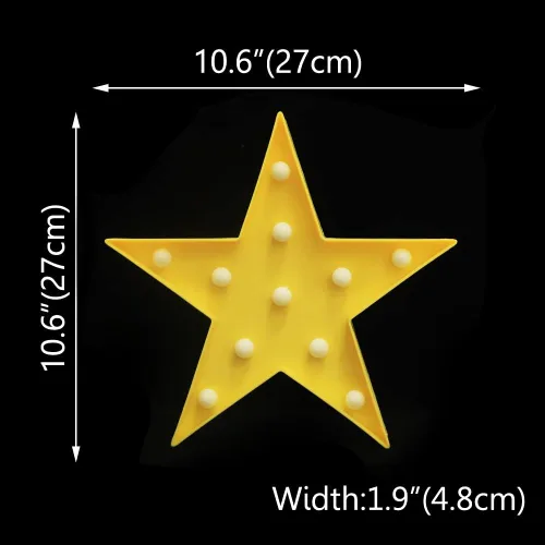 Vista 5 de Luz nocturna LED de marquesina, con forma de estrella, funciona con pilas, lámpara de mesa para niños, bebé, niño, regalo de niña, cuarto de bebé