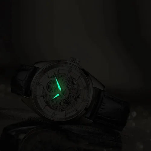 Vista 7 de SOLLEN Relojes dorados para hombre, reloj automático de cuerda automática, 3 ATM, resistente al agua, con movimiento original, 1.614 in, funda