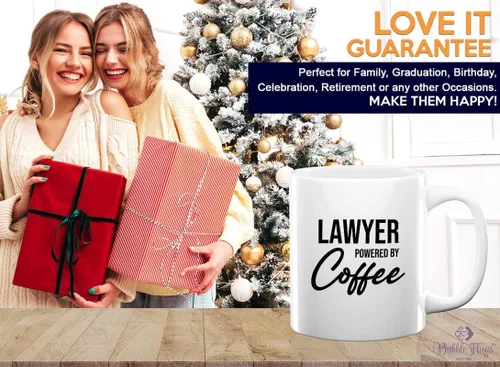 Vista 6 de Taza de café de abogado de 11 onzas, color blanco, regalo de abogado para la escuela de derecho, graduación, policía, abogado, piloto, motocicleta