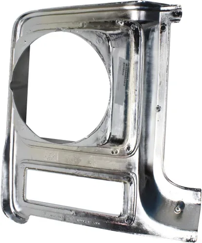 Vista 2 de Para Chevy C10 / C20 / C30 Puerta de Faro 1979 1980 Lado del Conductor y Pasajero Par/Juego Redondo Cromo y Argent Oscuro Pintado GM2512104 +